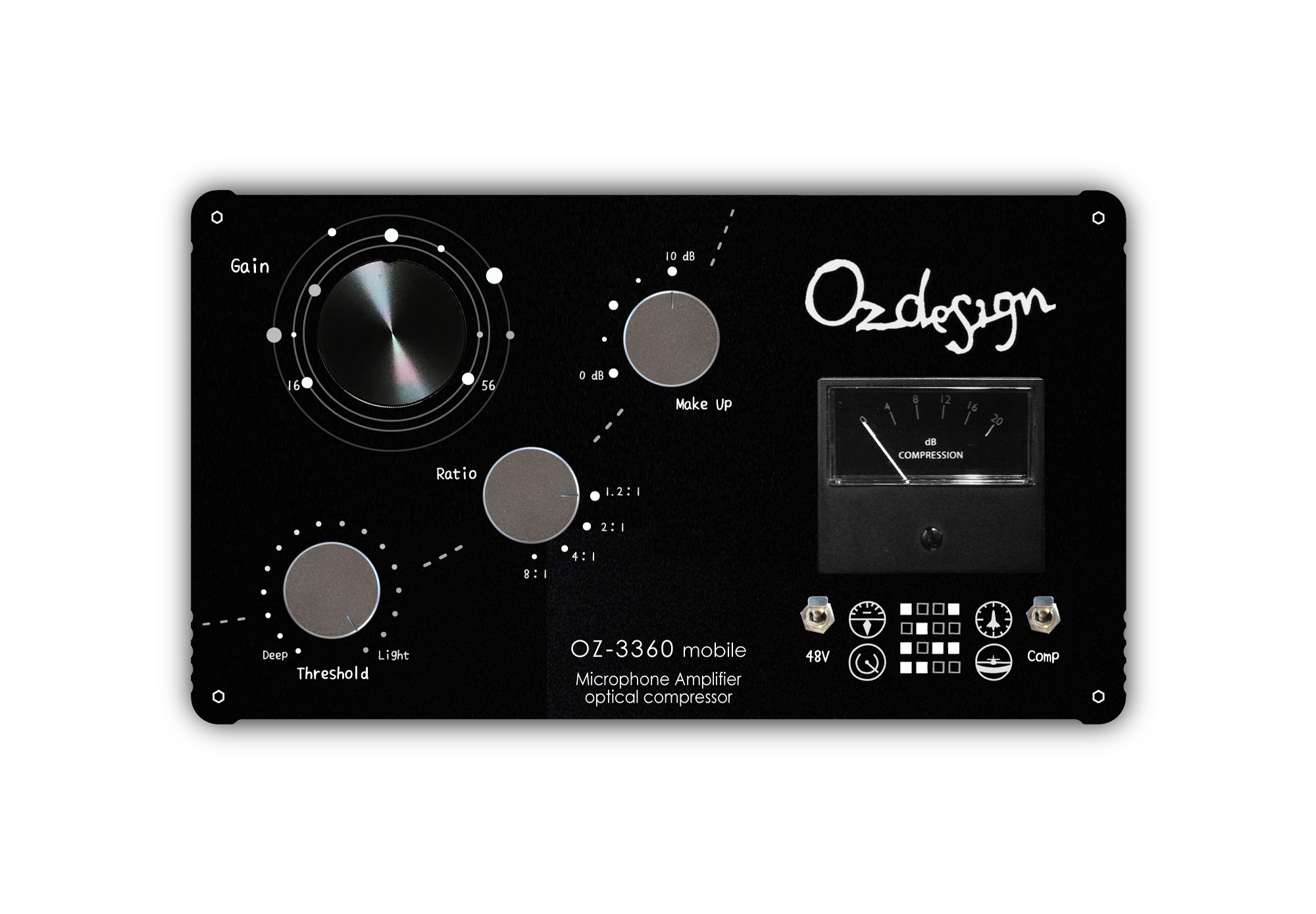 オプチカルコンプ付きディスクリートマイクプリアンプ オプチカルコンプ付きディスクリートマイクプリアンプ